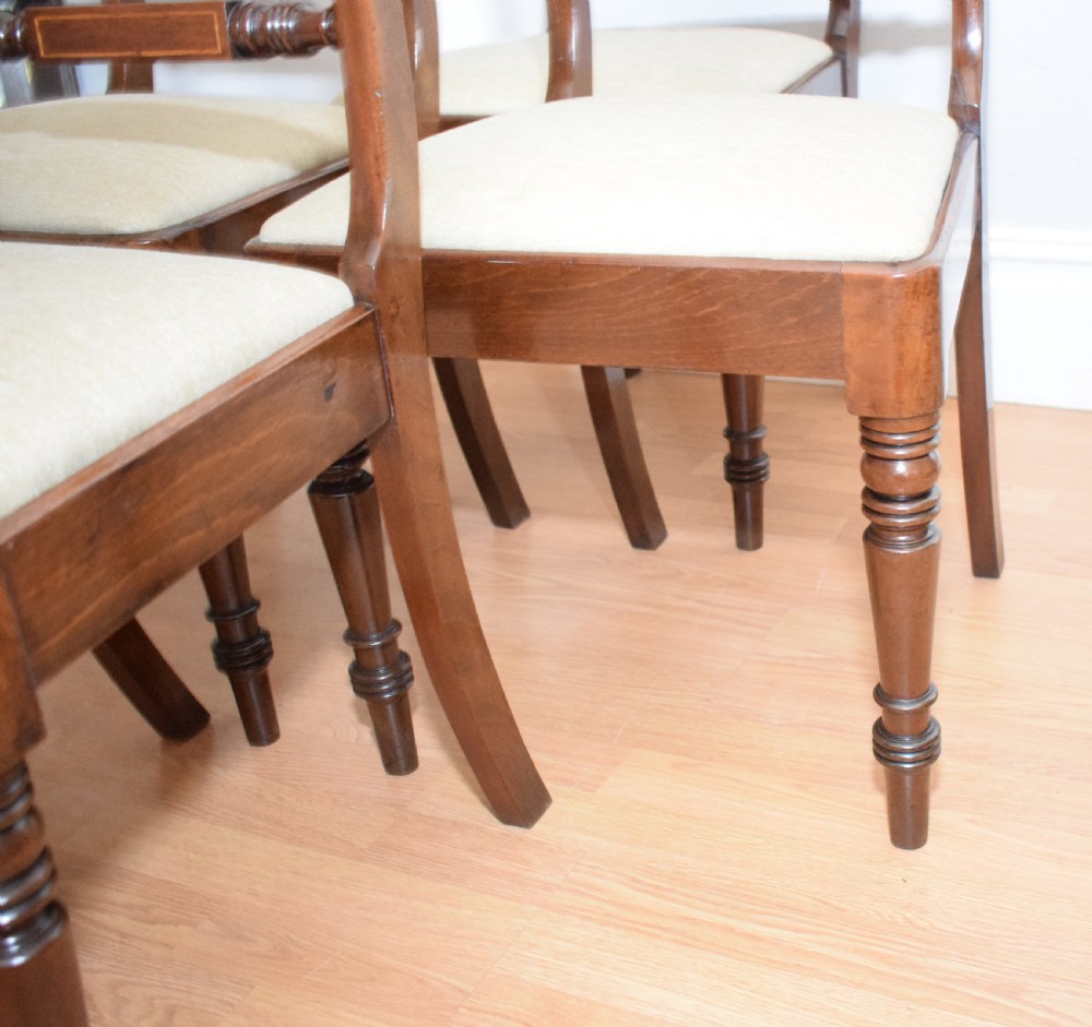 Antique Regency Set of 4 Dining Chairs View X
