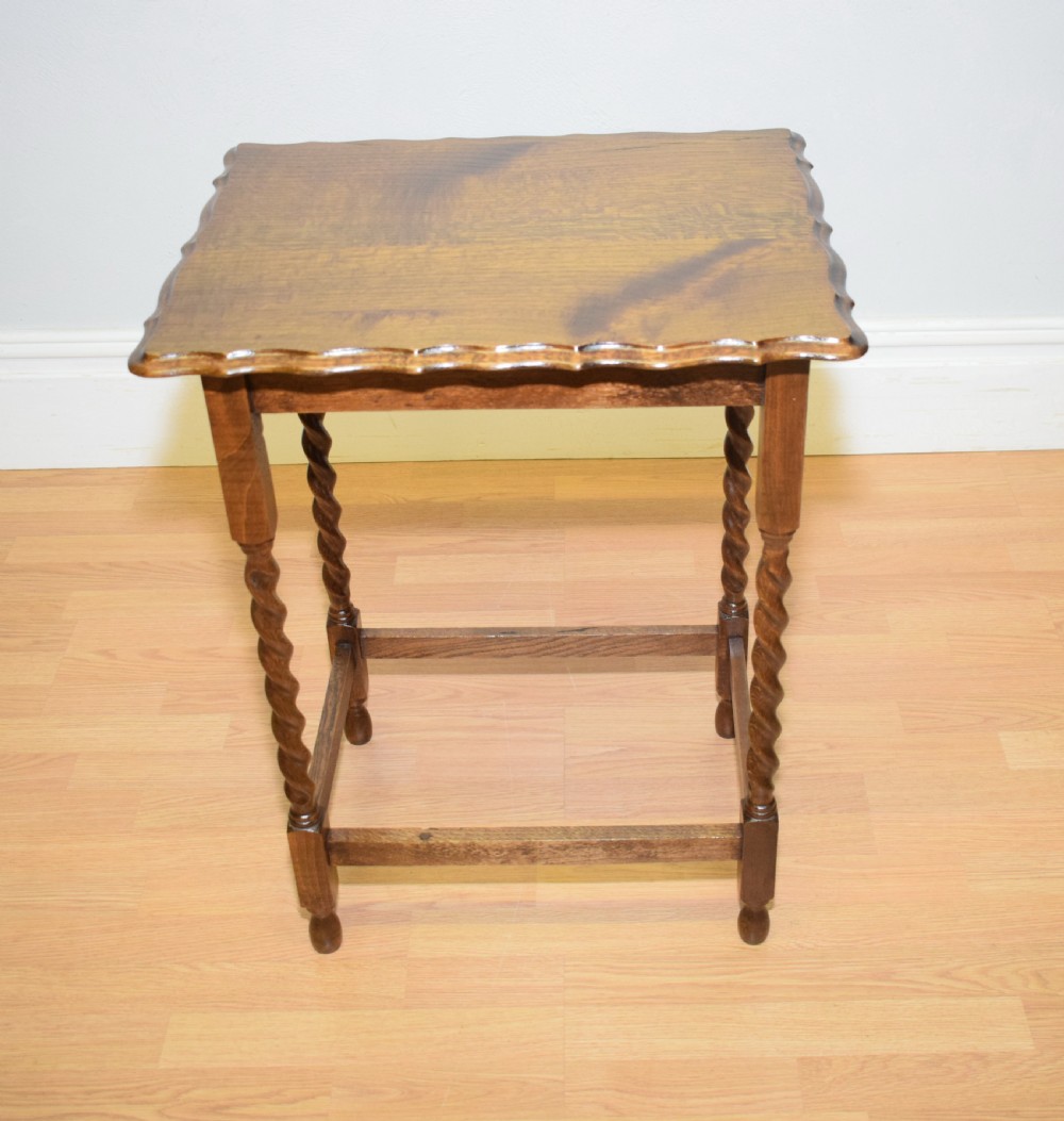 Antique Occasional Oak Table View VI