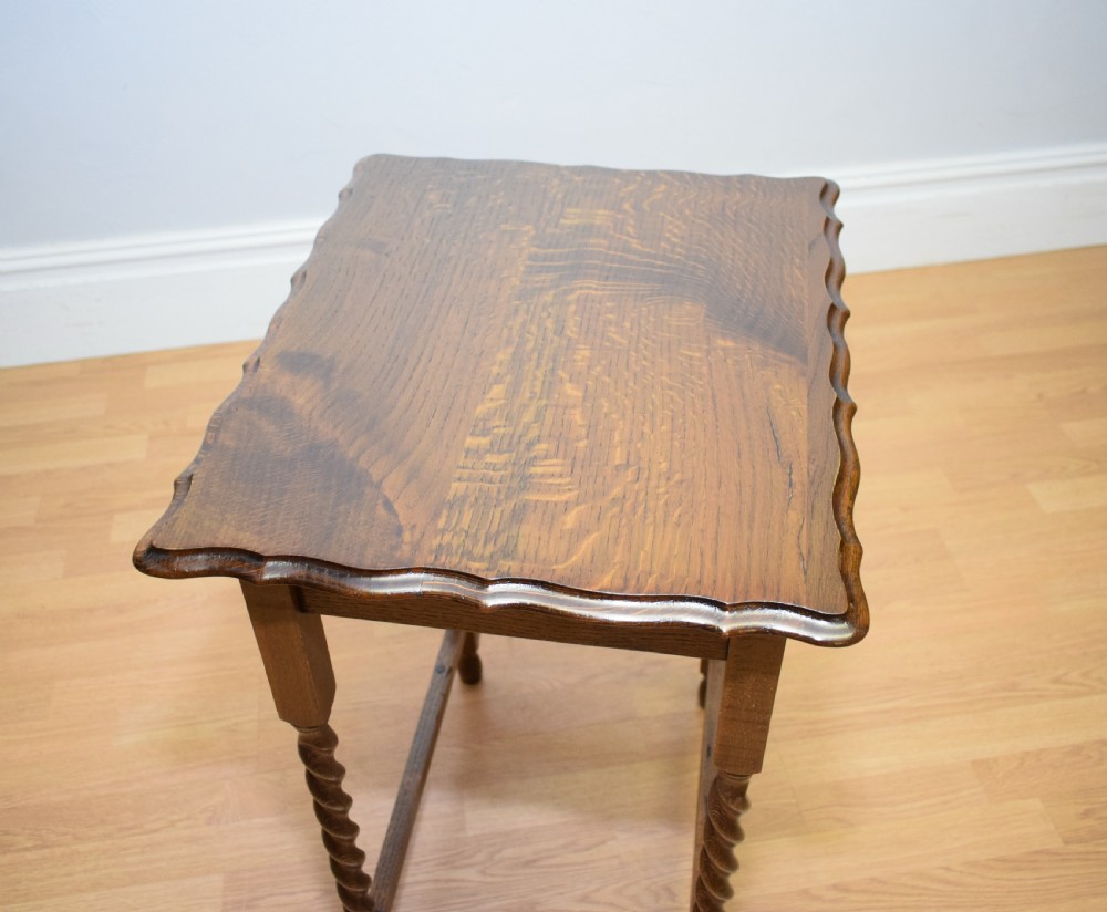 Antique Occasional Oak Table View IX