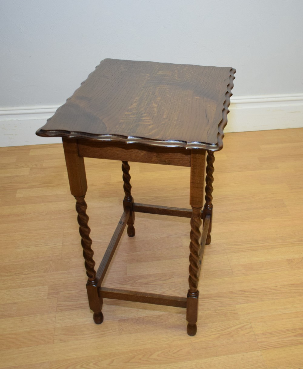 Antique Occasional Oak Table View XI