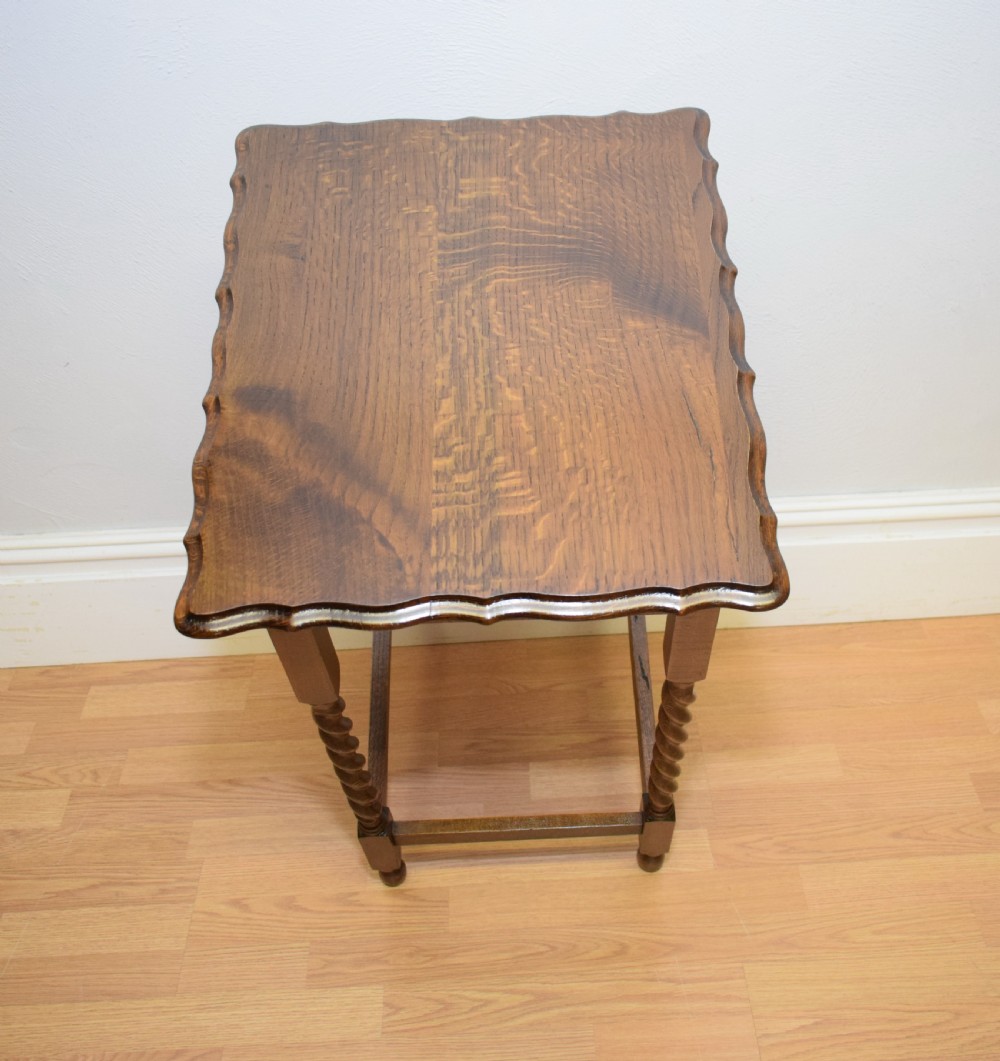 Antique Occasional Oak Table View XII