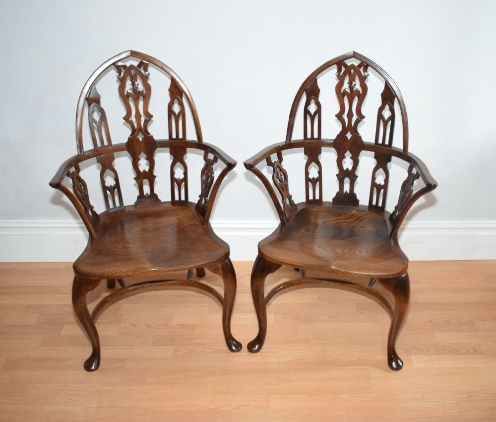 Early 20th Century Pair of Gothic Chairs