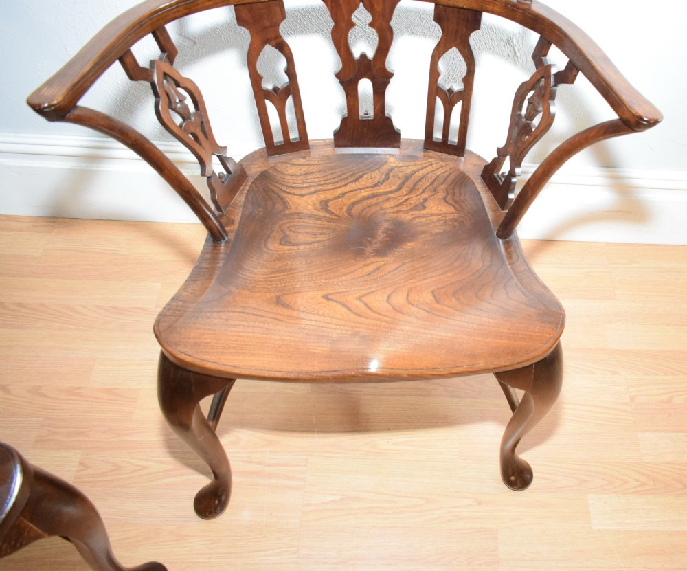 Early 20th Century Pair of Gothic Chairs View VI