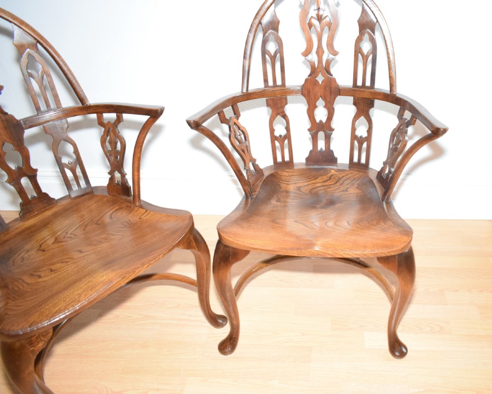 Early 20th Century Pair of Gothic Chairs View VIII