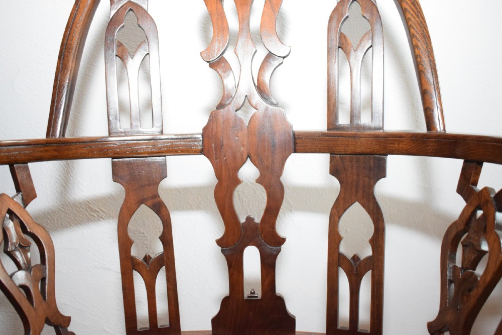 Early 20th Century Pair of Gothic Chairs View XIV