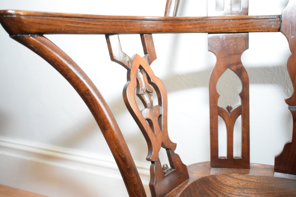 Early 20th Century Pair of Gothic Chairs View XV