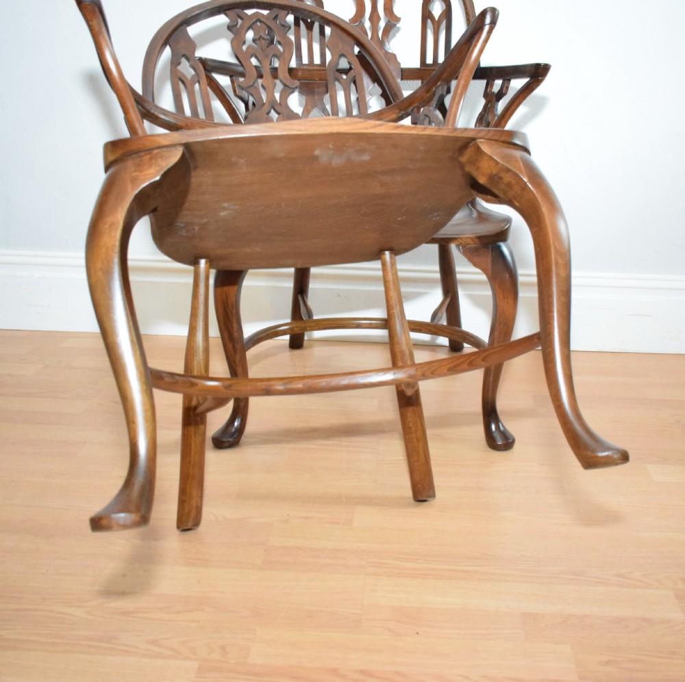 Early 20th Century Pair of Gothic Chairs View XXI