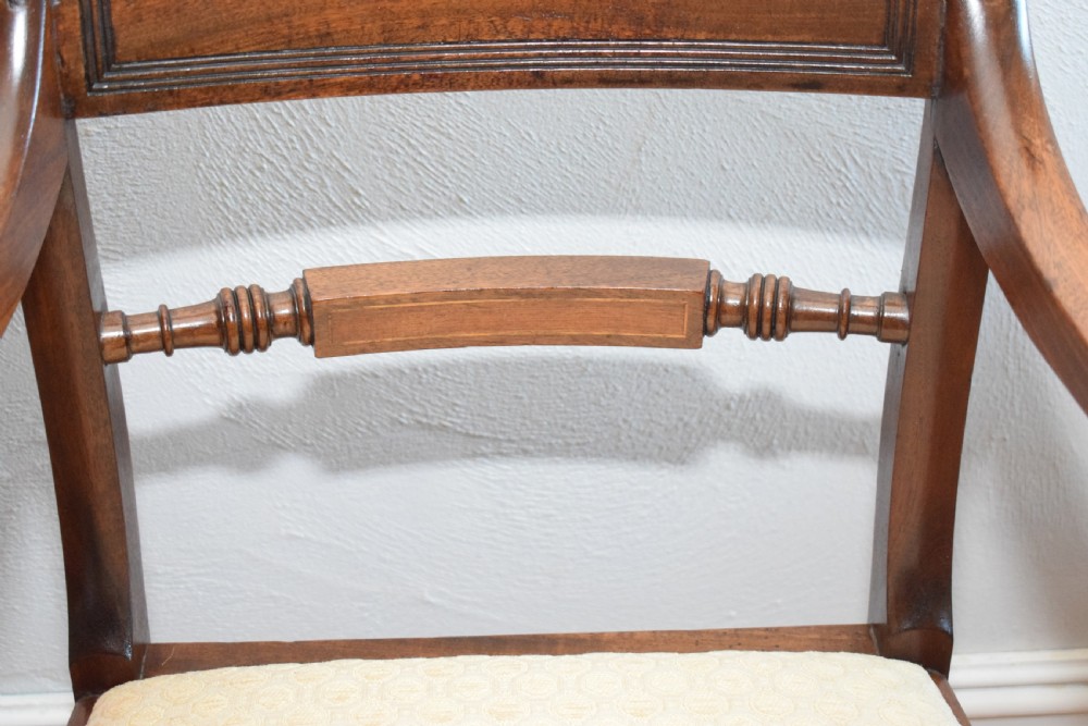 Antique Pair of Regency Arm Chairs View XVI