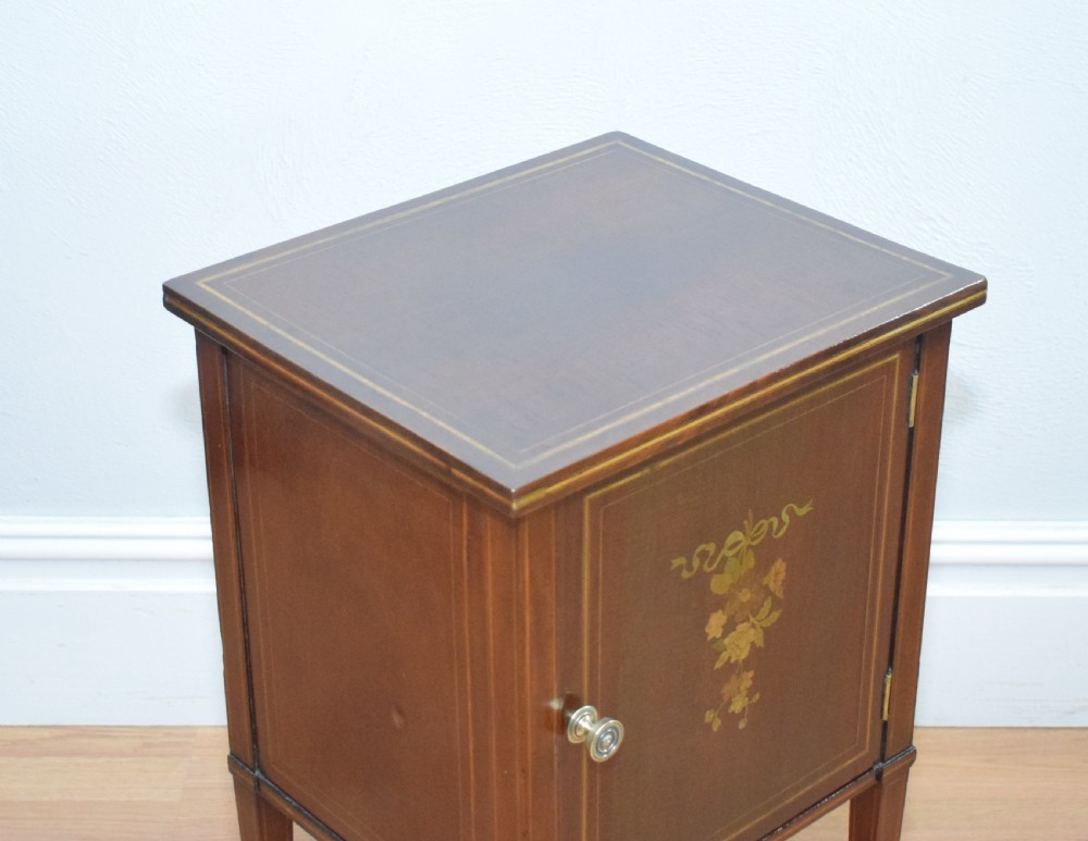Antique Edwardian Bedside Cupboard View V
