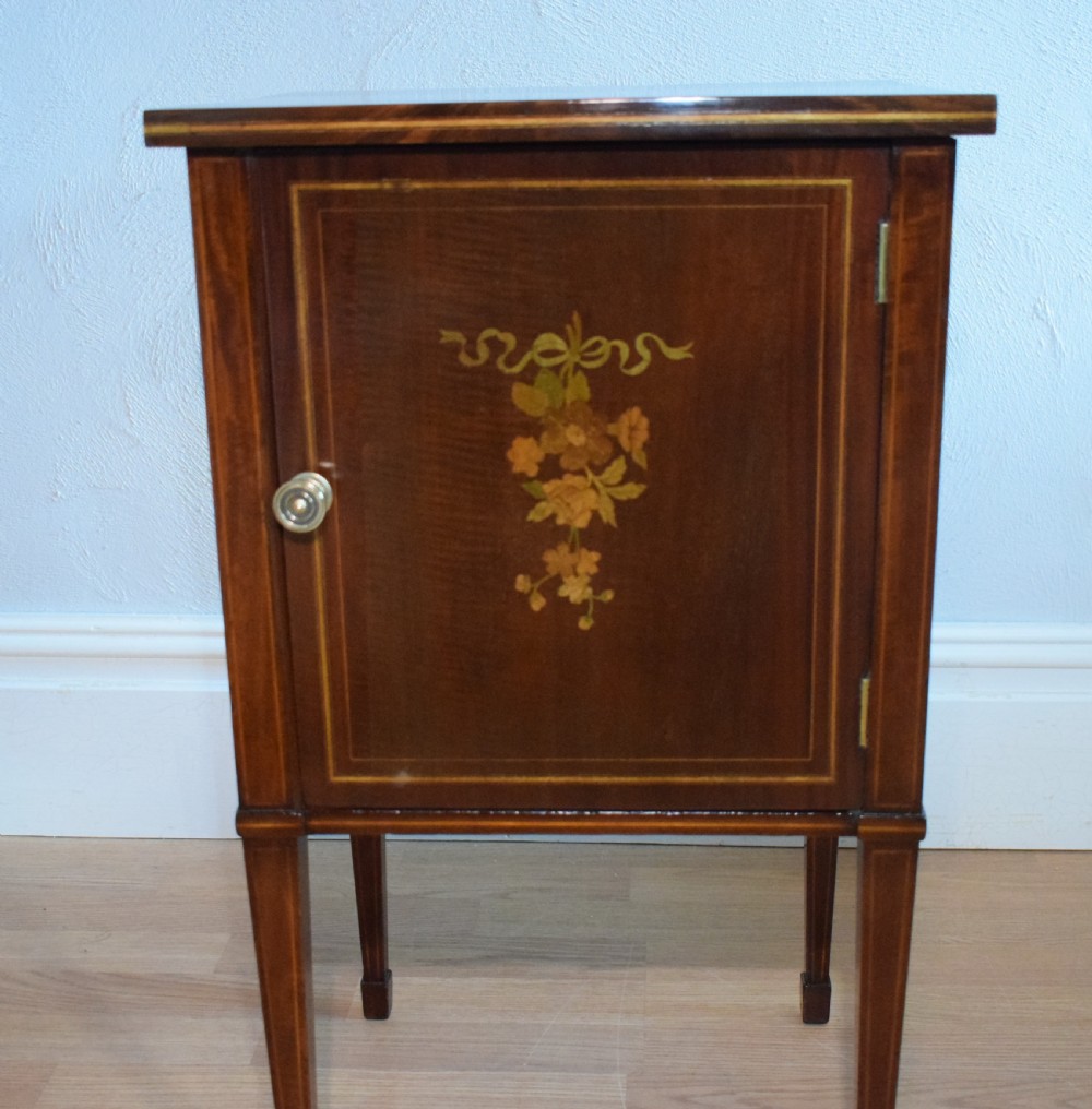 Antique Edwardian Bedside Cupboard View XIII