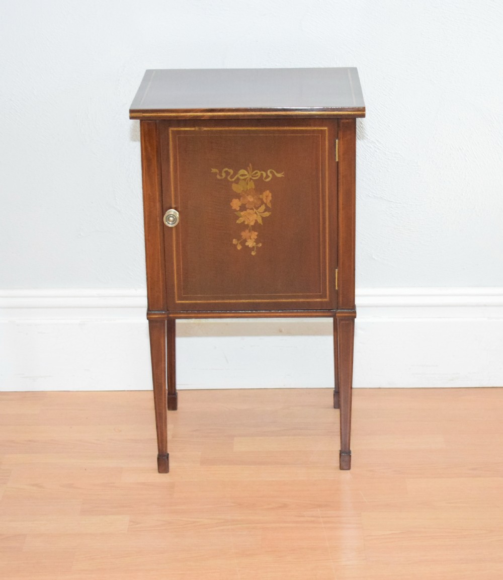 Antique Edwardian Bedside Cupboard View XV