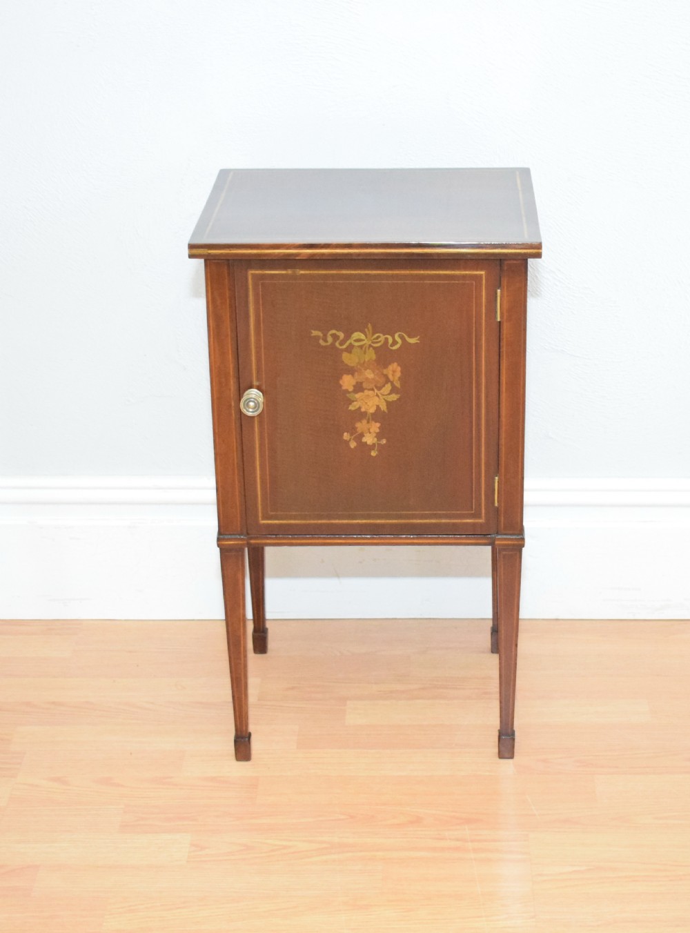 Antique Edwardian Bedside Cupboard View XVI
