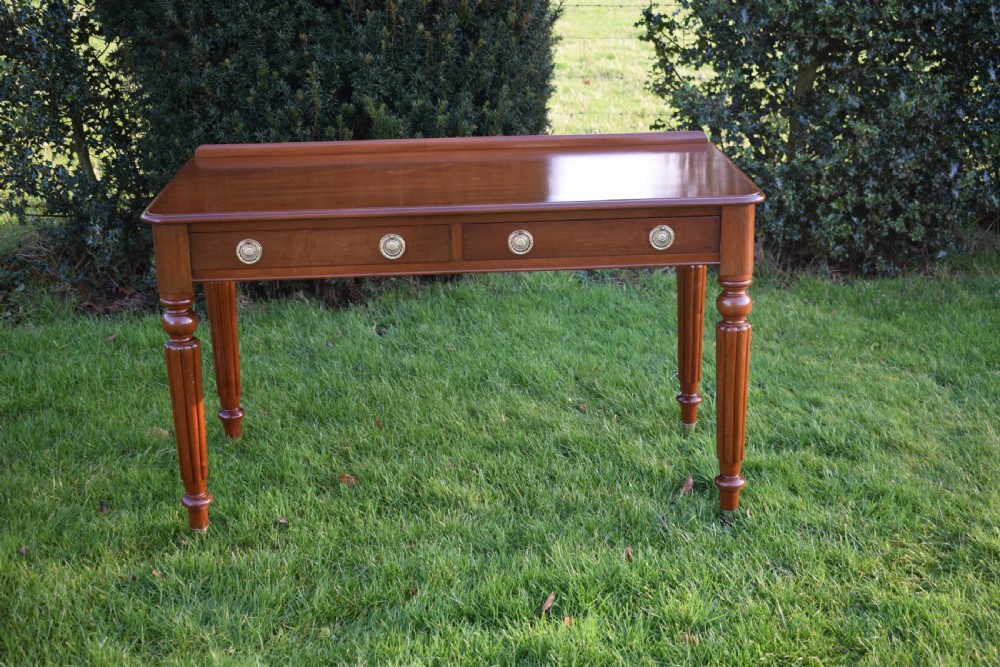 Antique Victorian 2 Drawer Table View VI