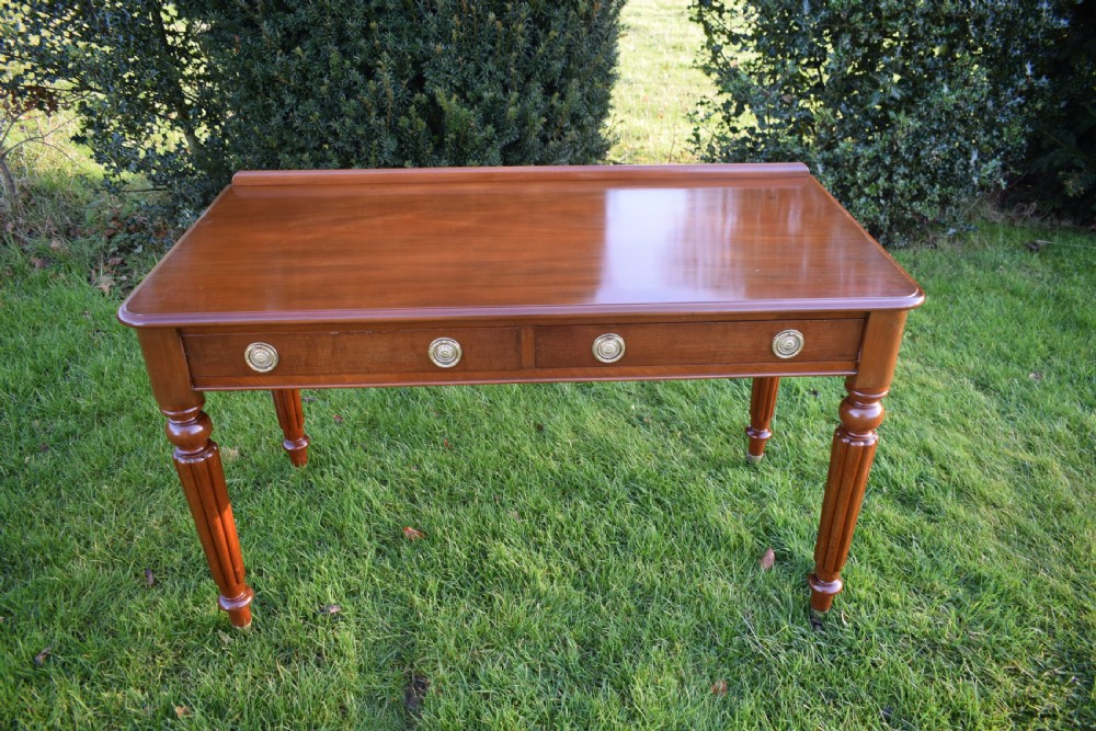 Antique Victorian 2 Drawer Table View VII