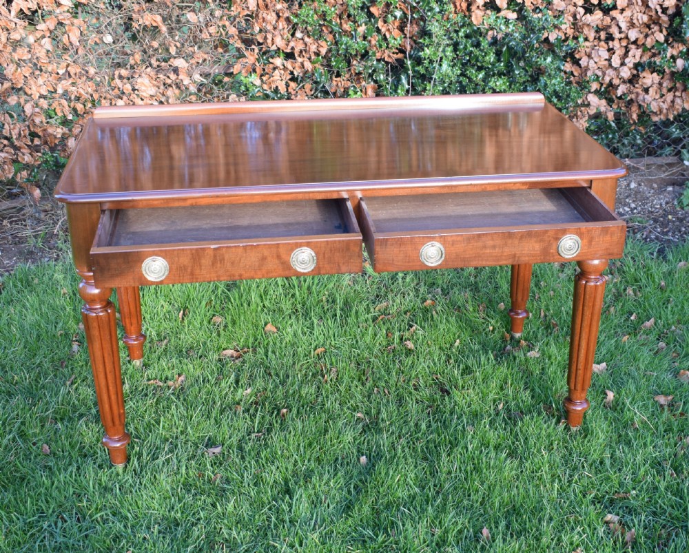 Antique Victorian 2 Drawer Table View VIII