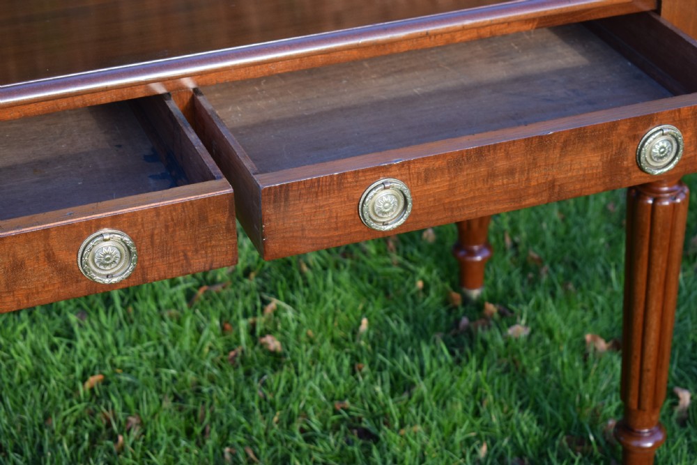 Antique Victorian 2 Drawer Table View IX