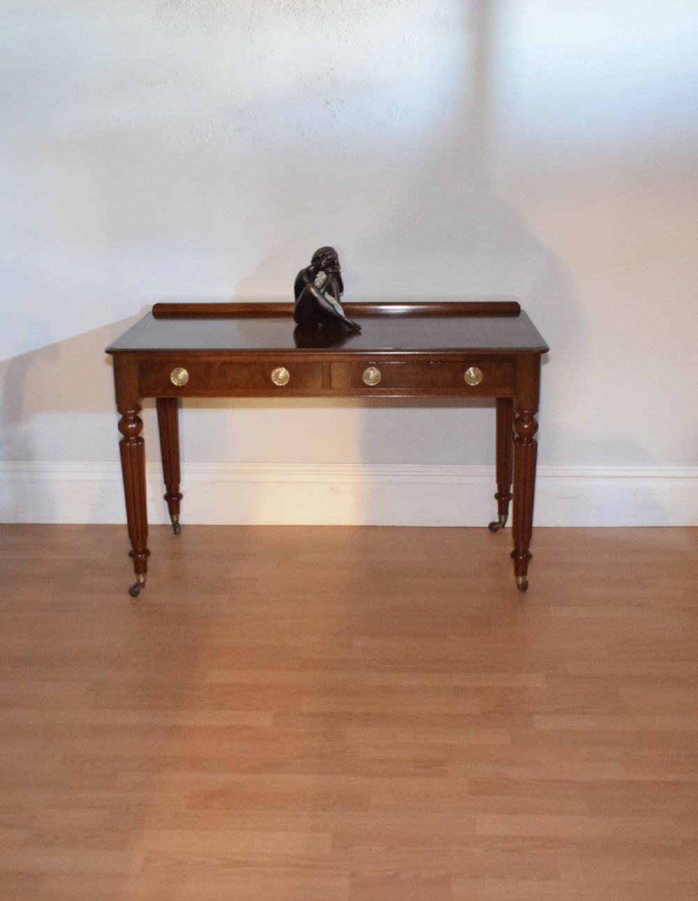 Antique Victorian 2 Drawer Table View XVI