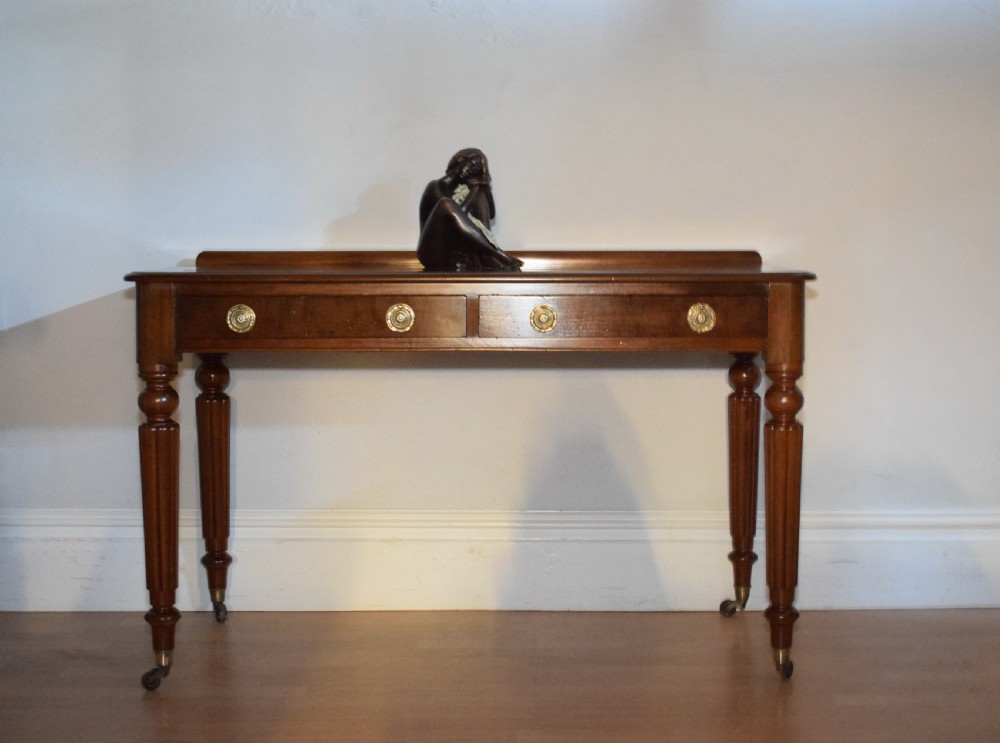 Antique Victorian 2 Drawer Table View XVII