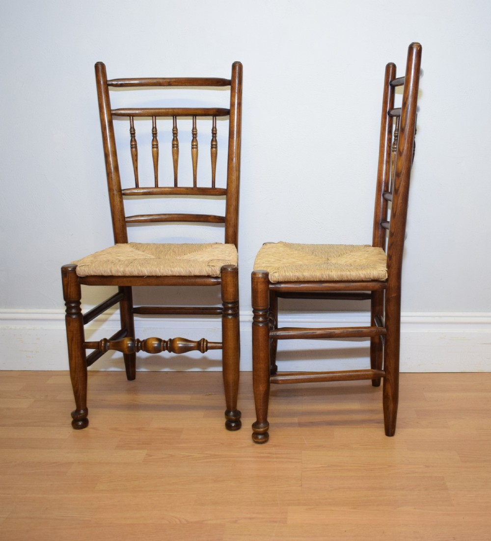 Early 20th Century Set of 6 Spindle Back Chairs View IX