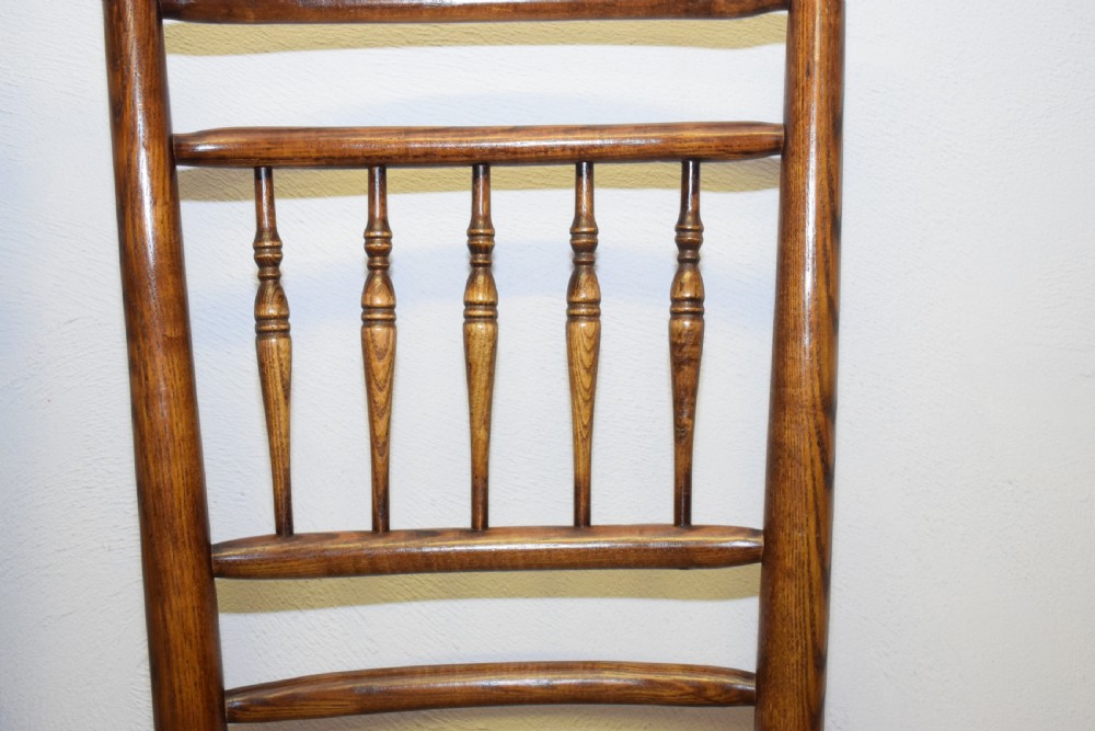 Early 20th Century Set of 6 Spindle Back Chairs View XVI
