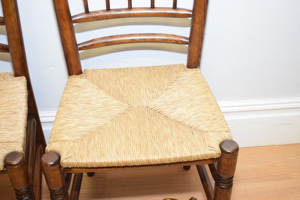 Early 20th Century Set of 6 Spindle Back Chairs View XVII