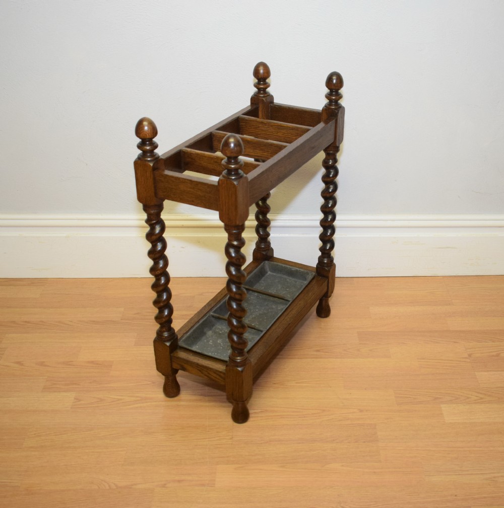 Antique Barley Twist Stick Stand