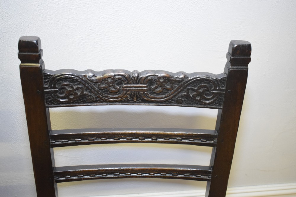 Antique 8 Carved Oak  Dining Chairs View VII