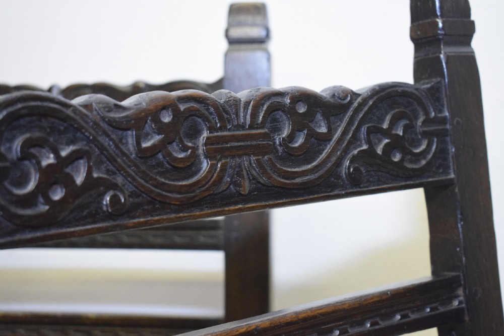 Antique 8 Carved Oak  Dining Chairs View XI