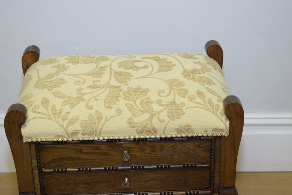 Antique Piano Stool View IX