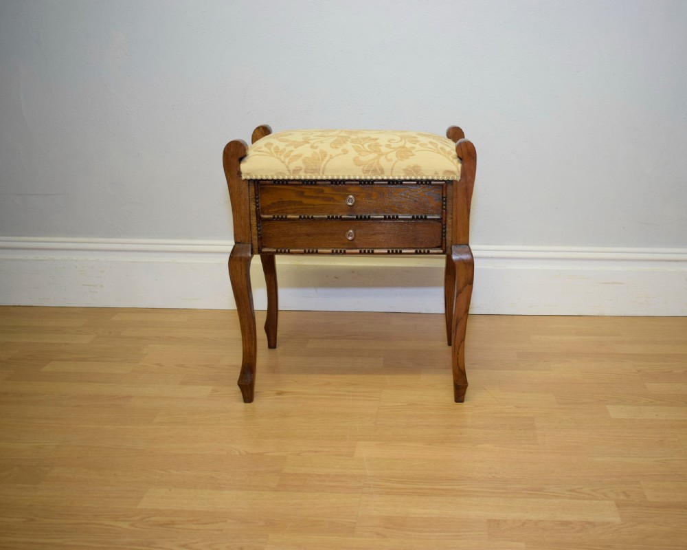 Antique Piano Stool View X