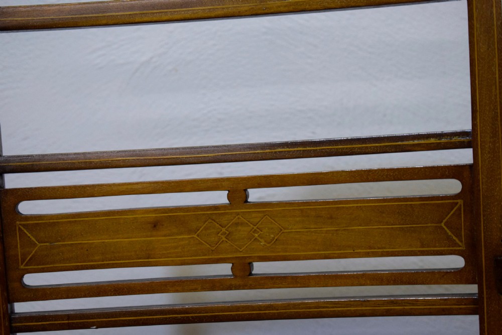 Antique Inlaid Parlour Arm Chair View XV