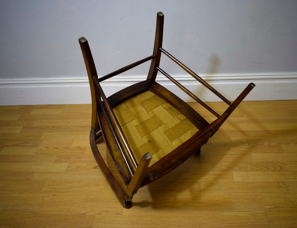 Antique Inlaid Parlour Arm Chair View XVII