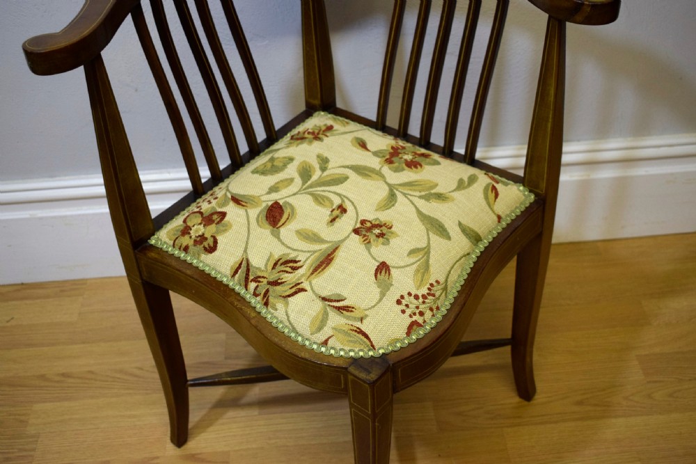Antique Late Victorian Corner Chair View III