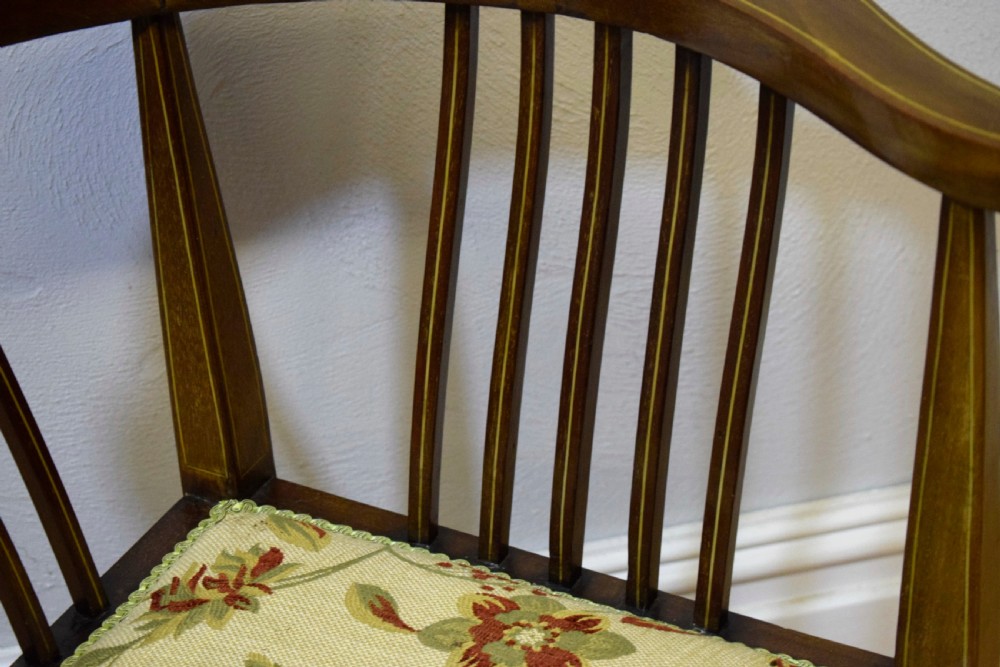 Antique Late Victorian Corner Chair View IV