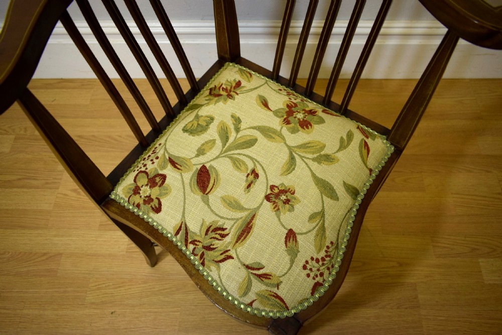 Antique Late Victorian Corner Chair View XII