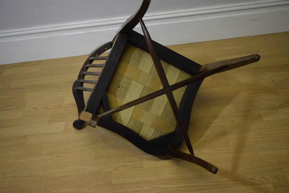 Antique Late Victorian Corner Chair View XIII