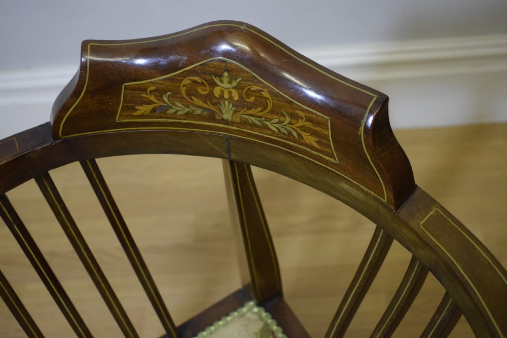 Antique Late Victorian Corner Chair View XV