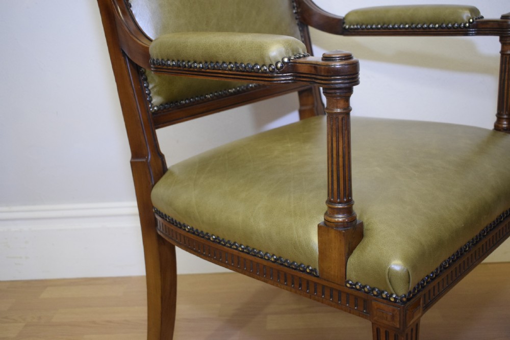Antique Victorian Library Armchair   View VIII
