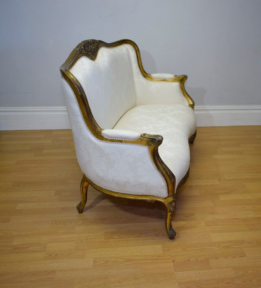 Antique French Louis XVI Couch View XI