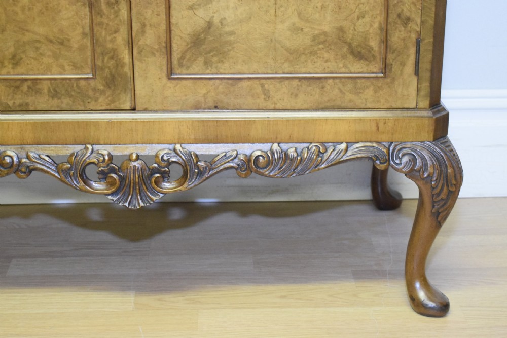 Antique Burr Walnut Cocktail Cabinet View VIII
