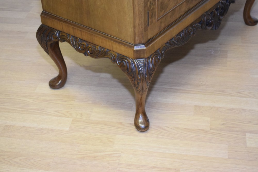 Antique Burr Walnut Cocktail Cabinet View XIV