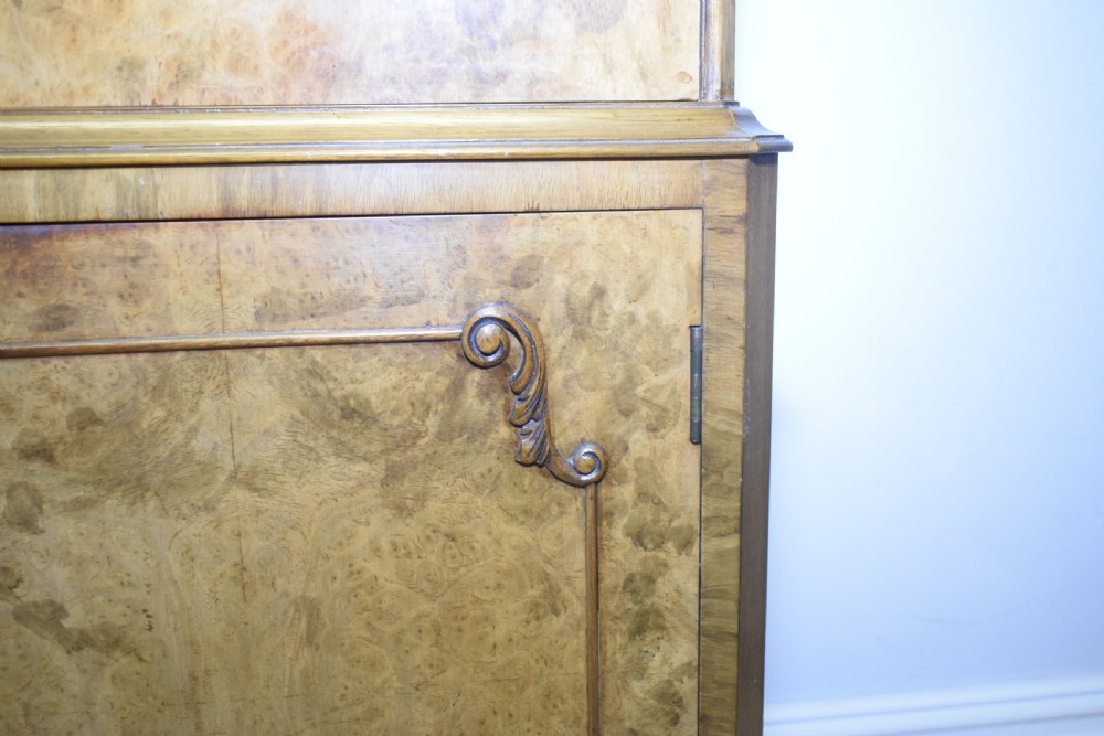 Antique Burr Walnut Cocktail Cabinet View XVIII