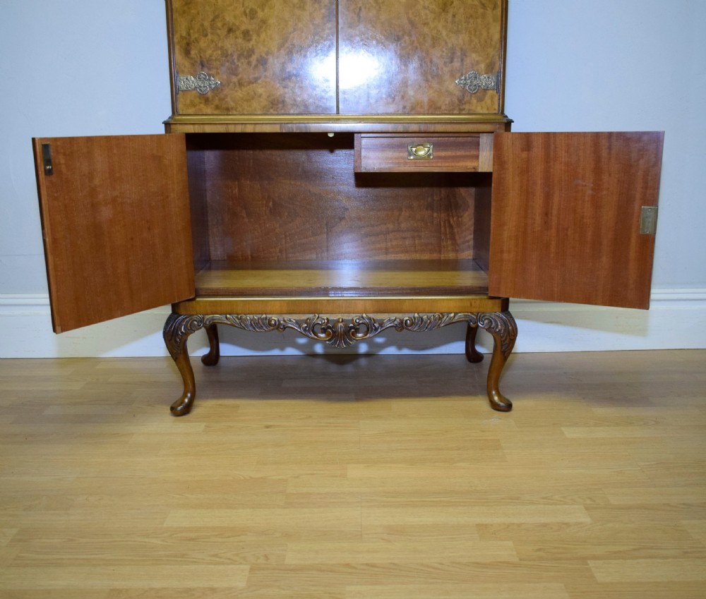 Antique Burr Walnut Cocktail Cabinet View XIX