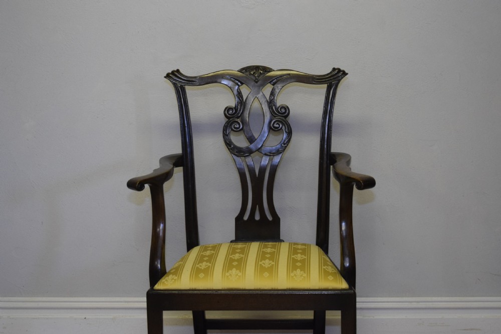 Antique Georgian Chippendale Armchair View IV