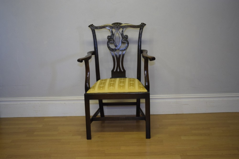 Antique Georgian Chippendale Armchair View V