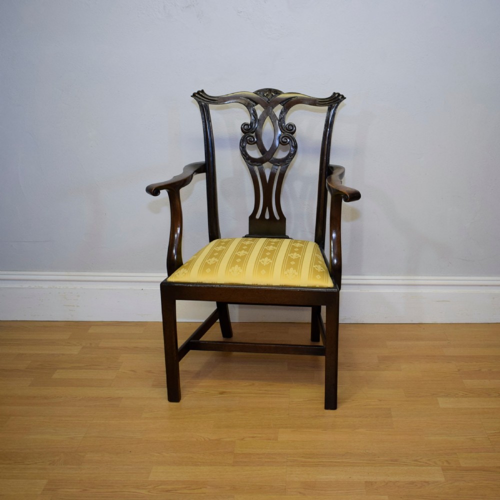 Antique Georgian Chippendale Armchair View IX