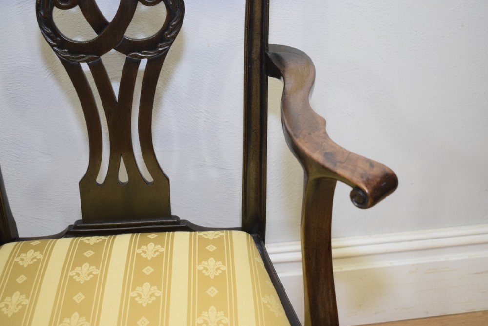 Antique Georgian Chippendale Armchair View XII