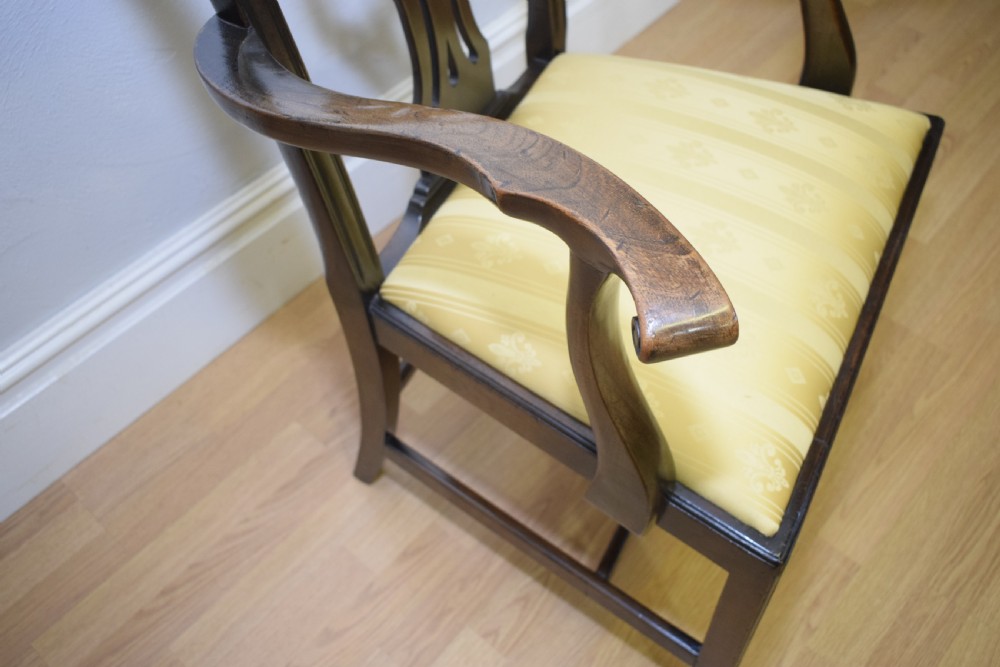 Antique Georgian Chippendale Armchair View XV