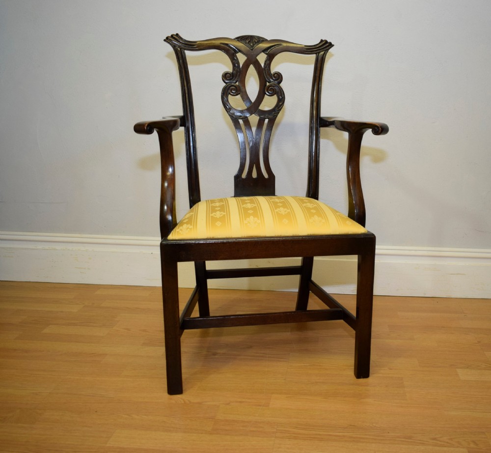 Antique Georgian Chippendale Armchair View XVII