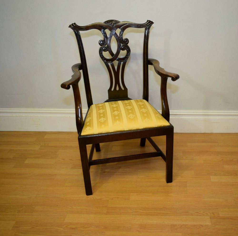 Antique Georgian Chippendale Armchair View XVIII